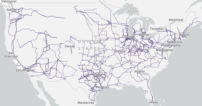 map of U.S. transmission lines
